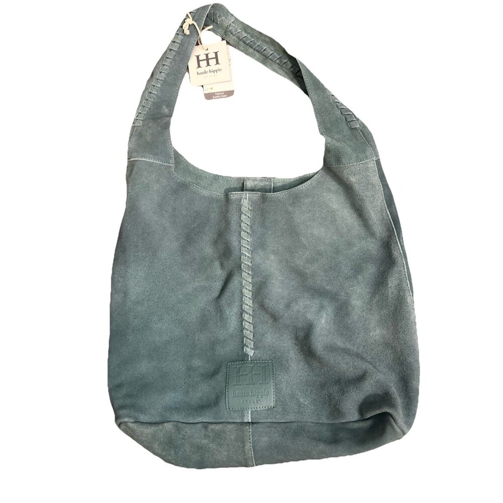 Haute Hippie Green Suede Hobo Bag